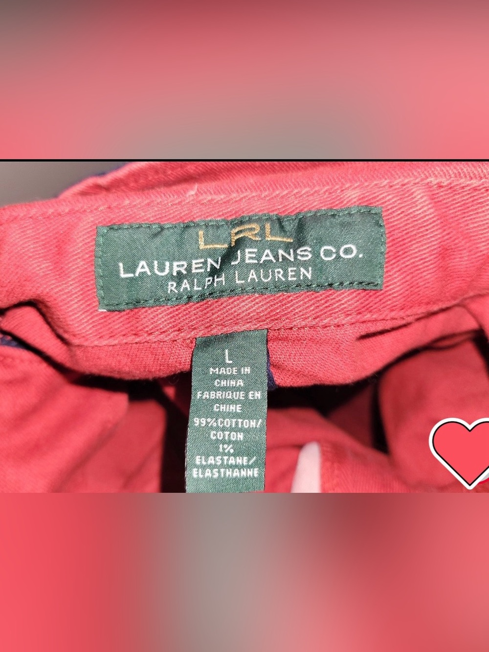 Ralph Lauren Red Field Jacket with Navy Accents - Picture 5 of 5